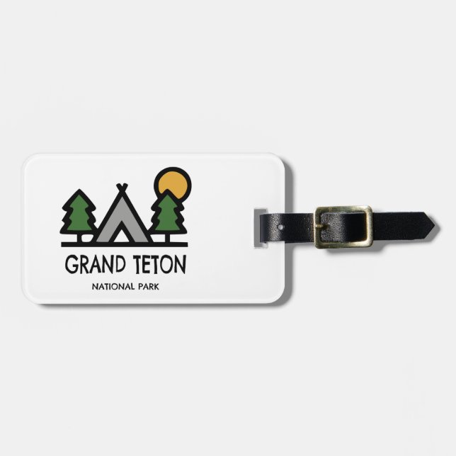 Grand Teton National Park Luggage Tag (Front Horizontal)