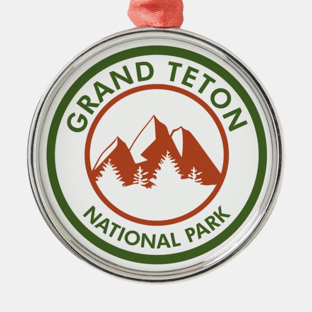 Grand Teton National Park Metal Ornament (Front)