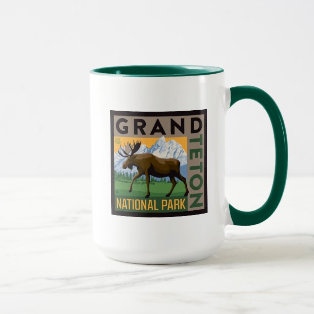 Grand Teton National Park Moose Mug (Right)