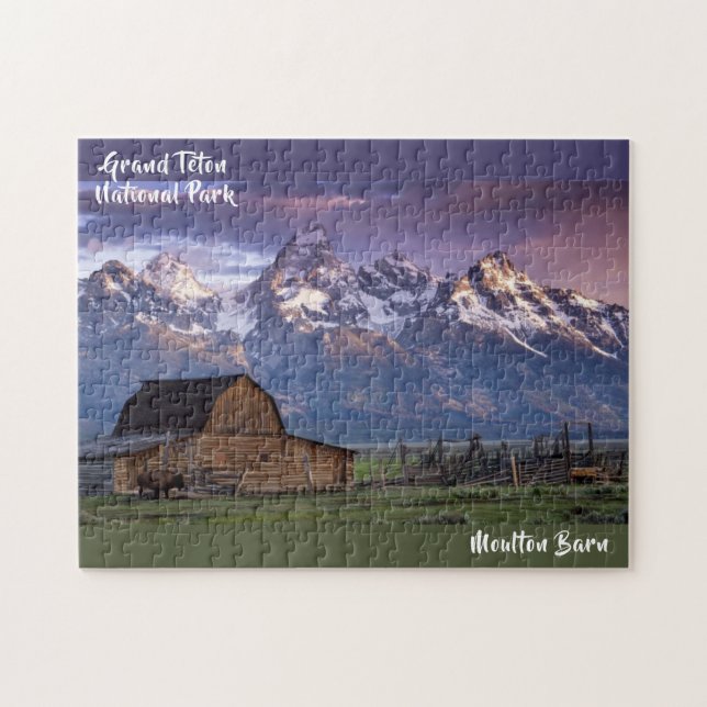 Grand Teton National Park Moulton Barn Photo  Jigs Jigsaw Puzzle (Horizontal)