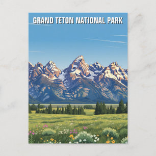 Grand Teton National Park Postcard