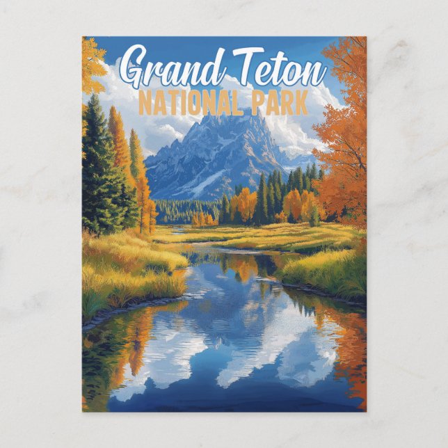 Grand Teton National Park Postcard (Front)
