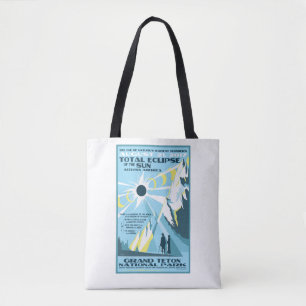 Grand Teton National Park Solar Eclipse Tote Bag