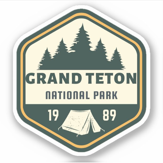 Grand Teton National Park Sticker (Front)