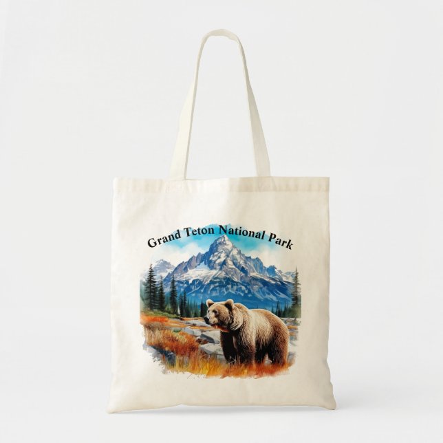 Grand Teton National Park Tote Bag (Front)