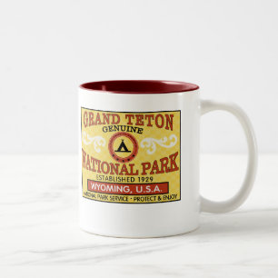 Grand Teton National Park Two-Tone Coffee Mug