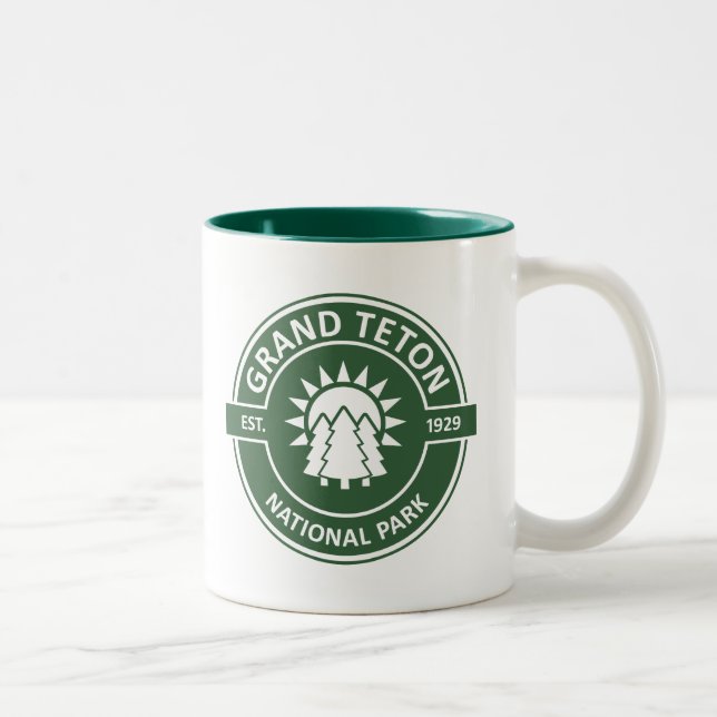 Grand Teton National Park Two-Tone Coffee Mug (Right)