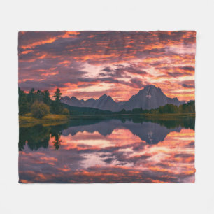 Grand Teton National Park, Wyoming Fleece Blanket