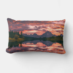 Grand Teton National Park, Wyoming Lumbar Pillow