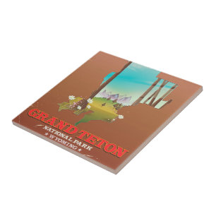 Grand Teton National Park Wyoming Map Tile