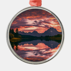 Grand Teton National Park, Wyoming Metal Ornament