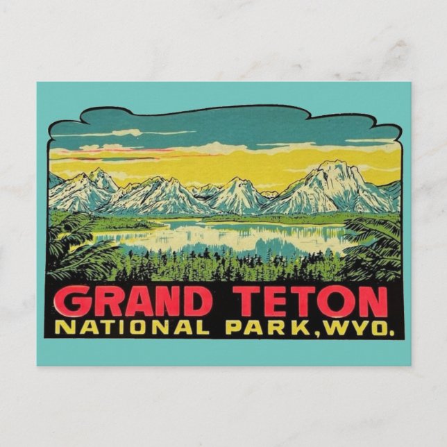 Grand Teton National Park, Wyoming   Postcard (Front)