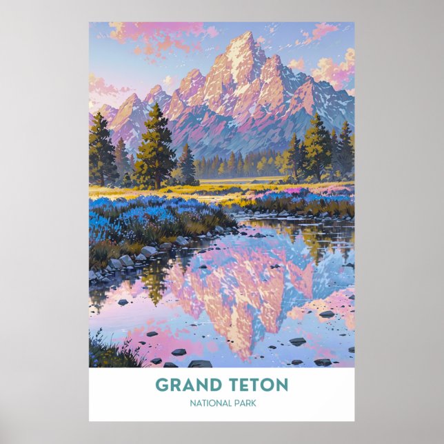 Grand Teton National Park, Wyoming Poster (Front)