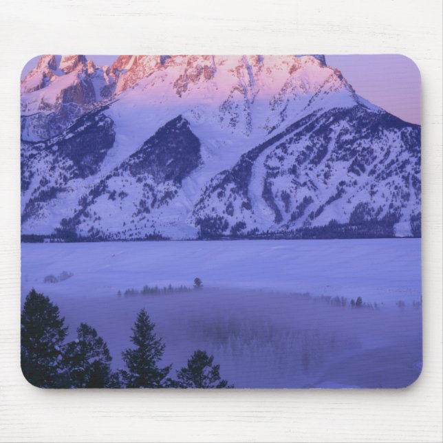 GRAND TETON NATIONAL PARK, WYOMING. USA. Fog & Mouse Pad (Front)