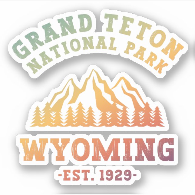 Grand Teton National Park Wyoming USA Gradient (Front)