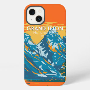 Grand Teton National Park Wyoming Vintage  iPhone 13 Case