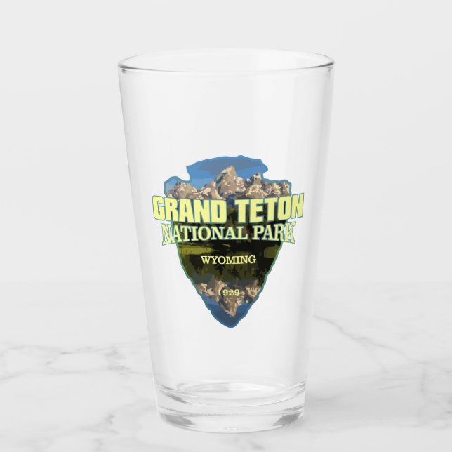 Grand Teton NP (arrowhead) Glass (Front)