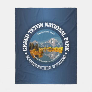 Grand Teton NP Fleece Blanket