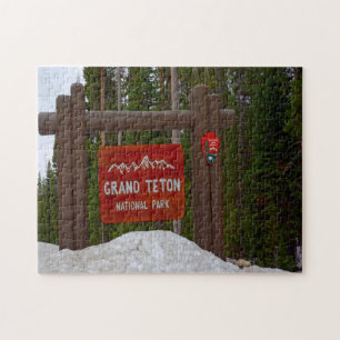 Grand Teton Park Wyoming. Jigsaw Puzzle