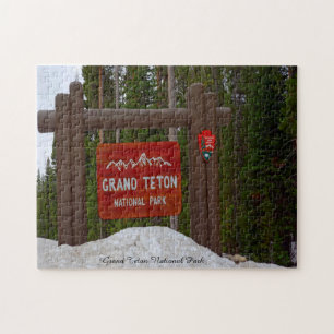 Grand Teton Park Wyoming. Jigsaw Puzzle