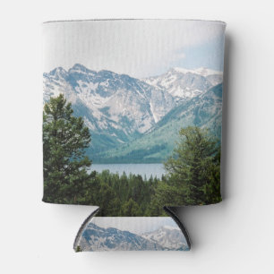 Grand Teton Range Across Jackson Lake Can Cooler