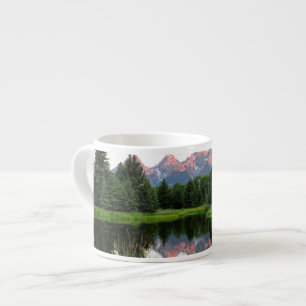 Grand Teton Reflections Over the Beaver Pond Espresso Cup