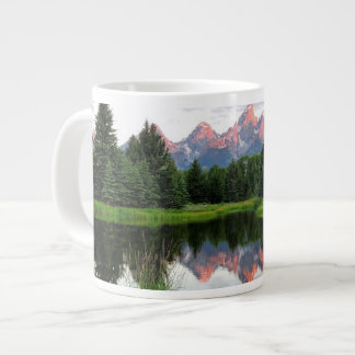 Grand Teton Reflections Over the Beaver Pond Large Coffee Mug