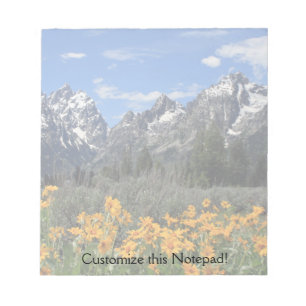 Grand Teton Springtime Souvenir Photo Notepad