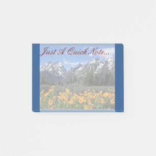 Grand Teton Springtime Souvenir Photo Post-it Notes