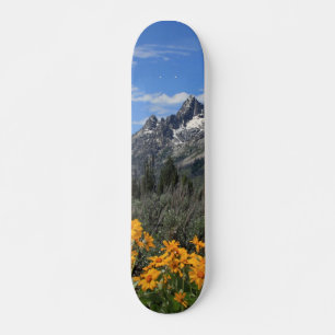 Grand Teton Springtime Souvenir Photo Skateboard