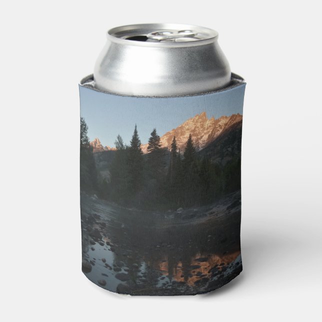 Grand Teton Sunrise at Cottonwood Creek Can Cooler (Can Front)