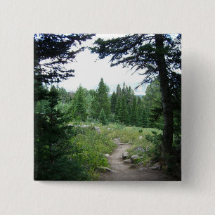 Grand Teton Trail 2 Inch Square Button
