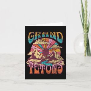 Grand Teton Wyoming Nature Hiking Mountains Outdoo Card
