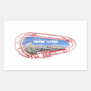 Grand Tetons Climbing Carabiner Sticker
