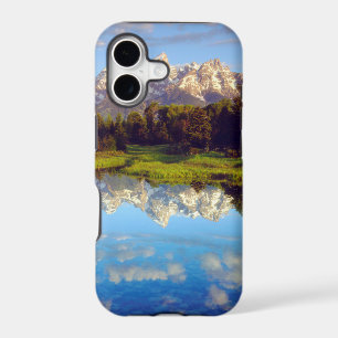 Grand Tetons reflecting in the Snake River