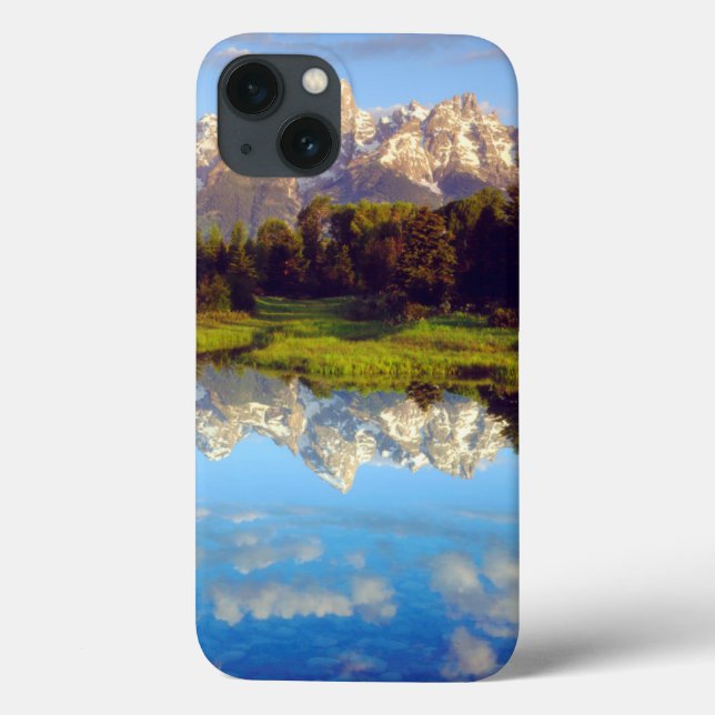Grand Tetons reflecting in the Snake River Case-Mate iPhone Case (Back)