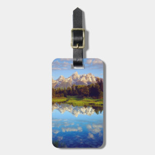 Grand Tetons reflecting in the Snake River Luggage Tag