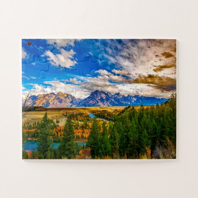 Grand Tetons Wyoming Jigsaw Puzzle (Horizontal)