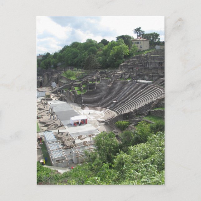 Grand Theatre, Lyon Amphitheatre, Roman | France Postcard (Front)