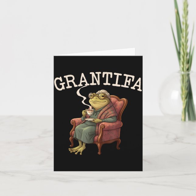 Grand Tifa Frog Funny Graphic Men Women  Card (Front)
