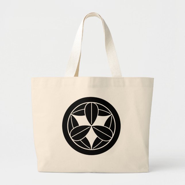 GRAND TOTE BAG 丸 に 九 枚 笹 (Devant)