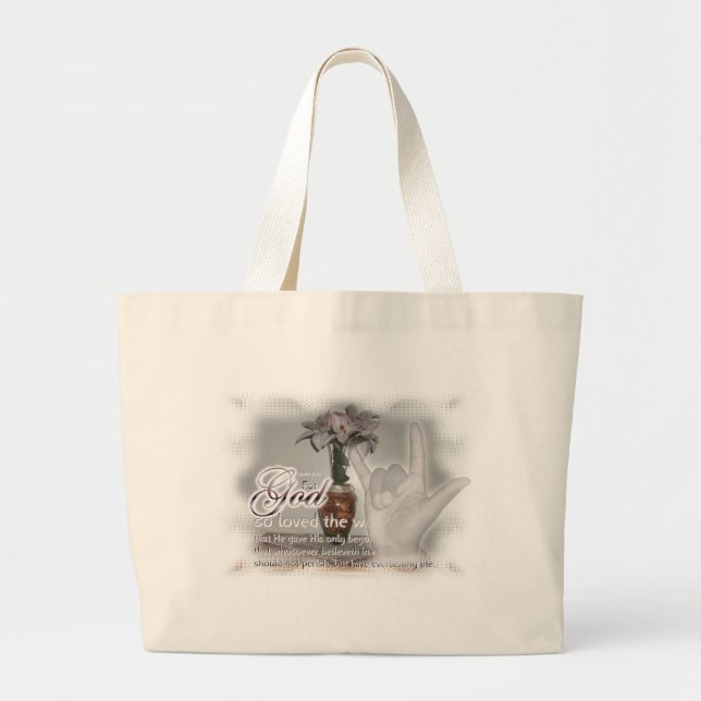 Grand Tote Bag 3h16 ILY de John (Devant)
