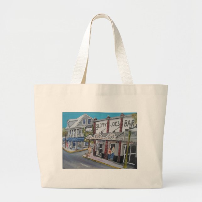Grand Tote Bag #600 Key West, la Floride par BuddyDogArt (Devant)