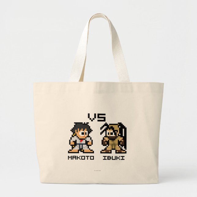 Grand Tote Bag 8bit Makoto CONTRE Ibuki (Devant)