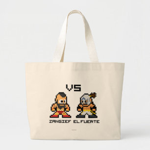 Grand Tote Bag 8bit Zangief CONTRE l'EL Fuerte
