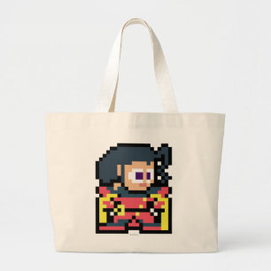 Grand Tote Bag à 8 bits s'est levé
