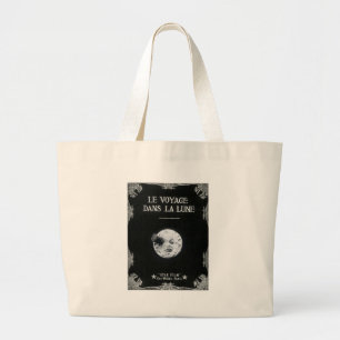 Grand Tote Bag A Trip to the Moon Vintage Retro French Cinema