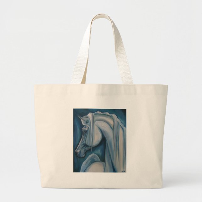 Grand Tote Bag Aarabian bleu (Devant)