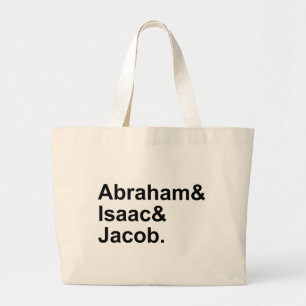 Grand Tote Bag Abraham Isaac Jacob 3 Patriarches du Judaïsme