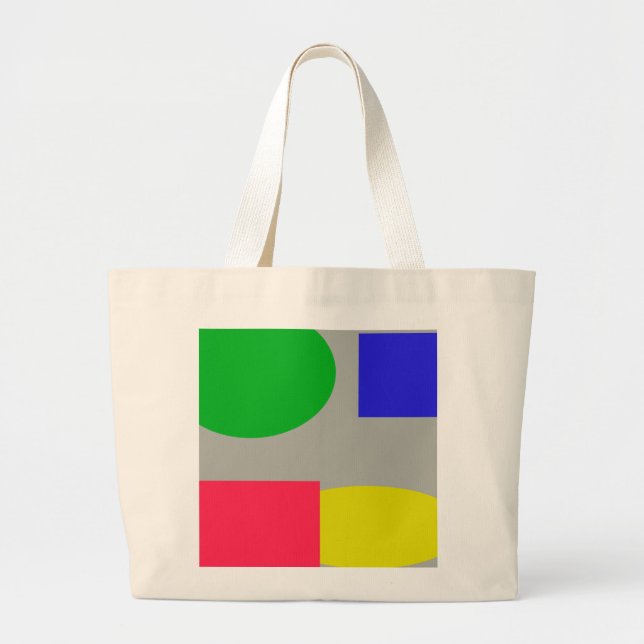 Grand Tote Bag Abstrait (Devant)